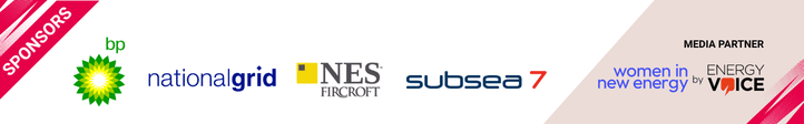 Sponsors of the PfW Annual Conference 2026 - bp, e-fwd, national grid, NES Fircroft and Subsea